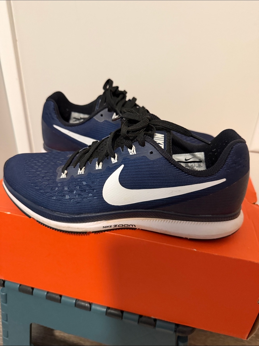 Nike Navy and White Running Sneakers